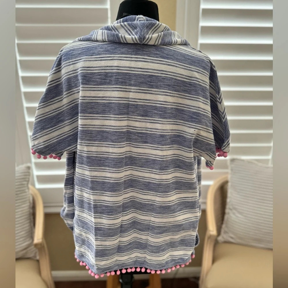 Vineyard Vines | Waterfall Short Sleeve Striped Cardigan - Size S - Picture 4 of 6